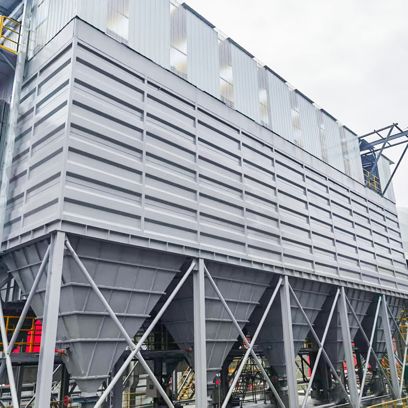 Collettore di polveri a cartuccia filtrante a getto di impulsi a bassa pressione